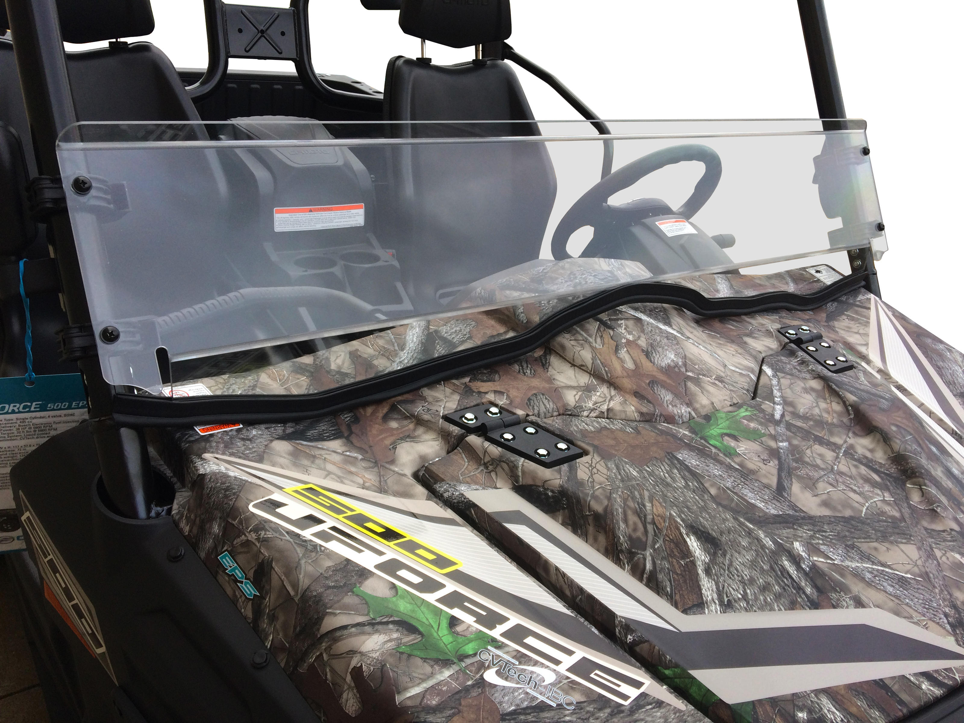 Clear Half Windshield - For 13-17 CFMoto U-Force 500/800 - Click Image to Close