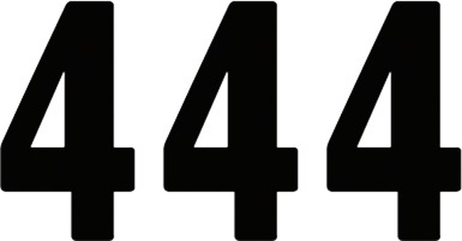 Factory Effex 4" Pro Numbers Black #4 Decals Pack of 3 - Click Image to Close