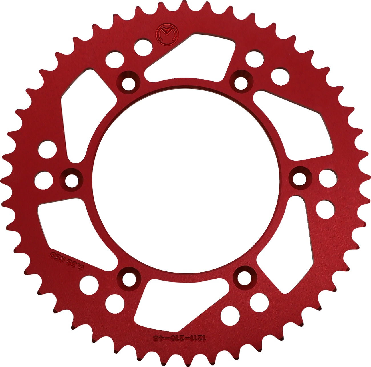 Moose Offroad Rear Aluminum Sprocket 48T Red 520 For Honda CRF/XR/CR Models - Click Image to Close