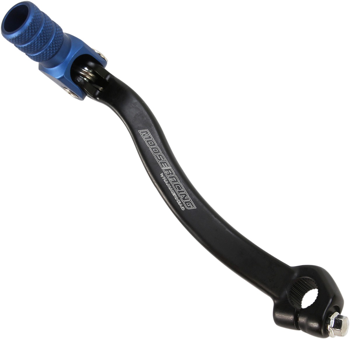 Anodized Forged Folding Shift Lever Black/Blue - WR250F YZ250F YZ450F - Click Image to Close