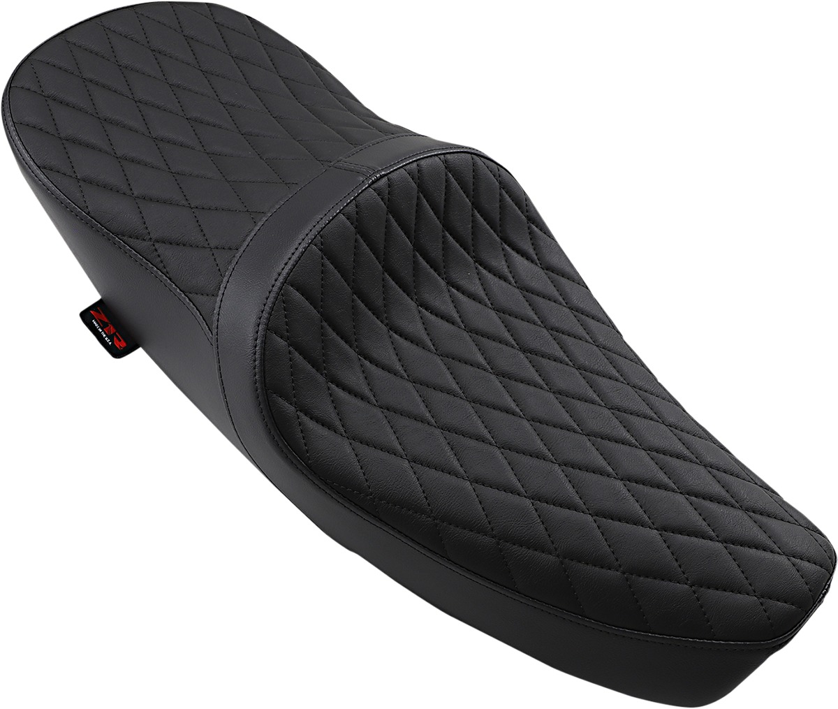 Diamond Vinyl 2-Up Seat Black Low - For Bonneville T100/120 Street 900 - Click Image to Close