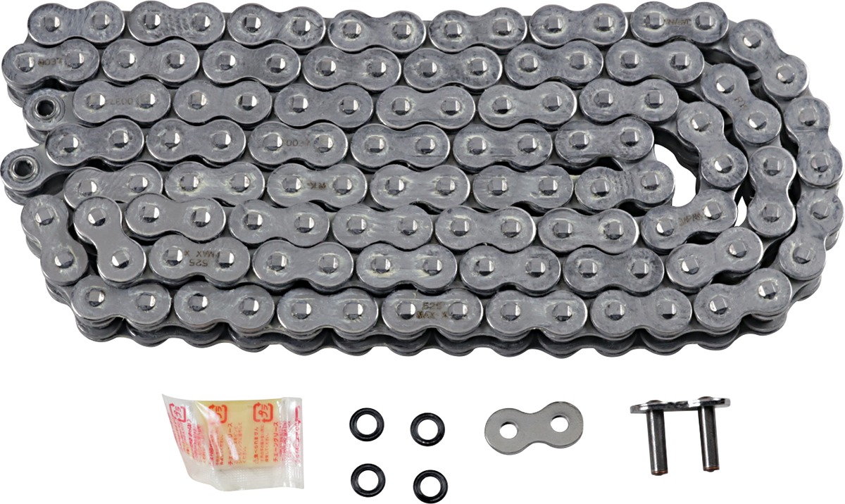 RK 525 MAX X RX-Ring Chain Chrome 120 Links - Sealed 525 RX-Ring chain, 120 links, chrome finish - Click Image to Close
