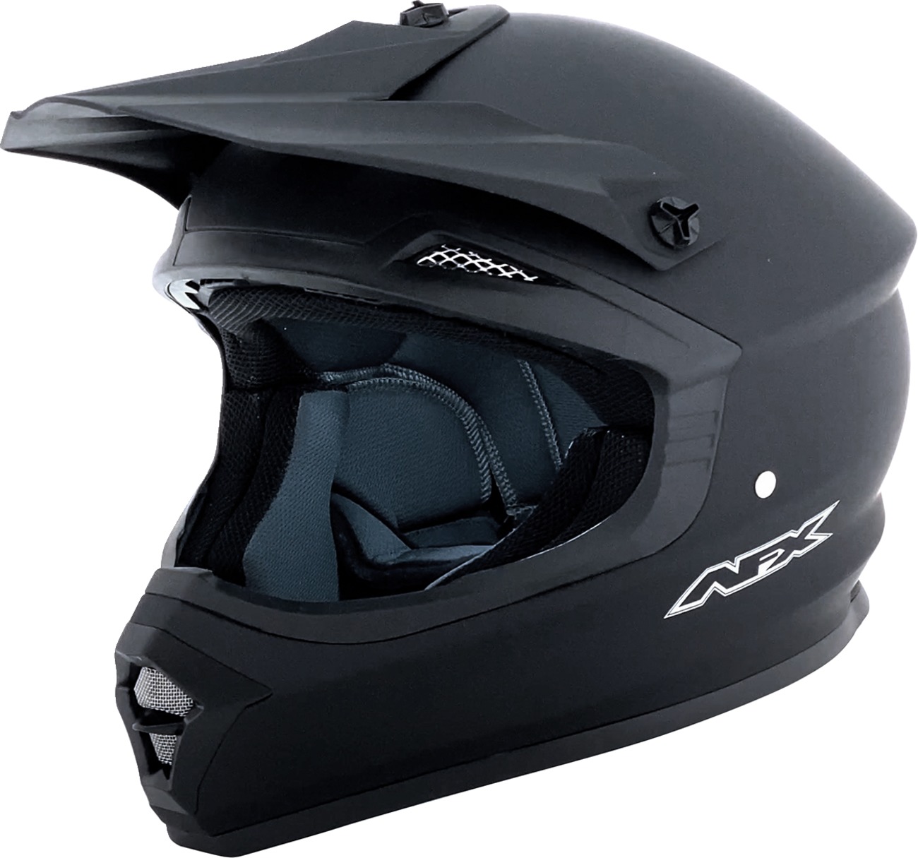 AFX FX-15 Helmet Matte Black 2XL Adult - MX helmet, matte black, size 2XL, DOT approved - Click Image to Close