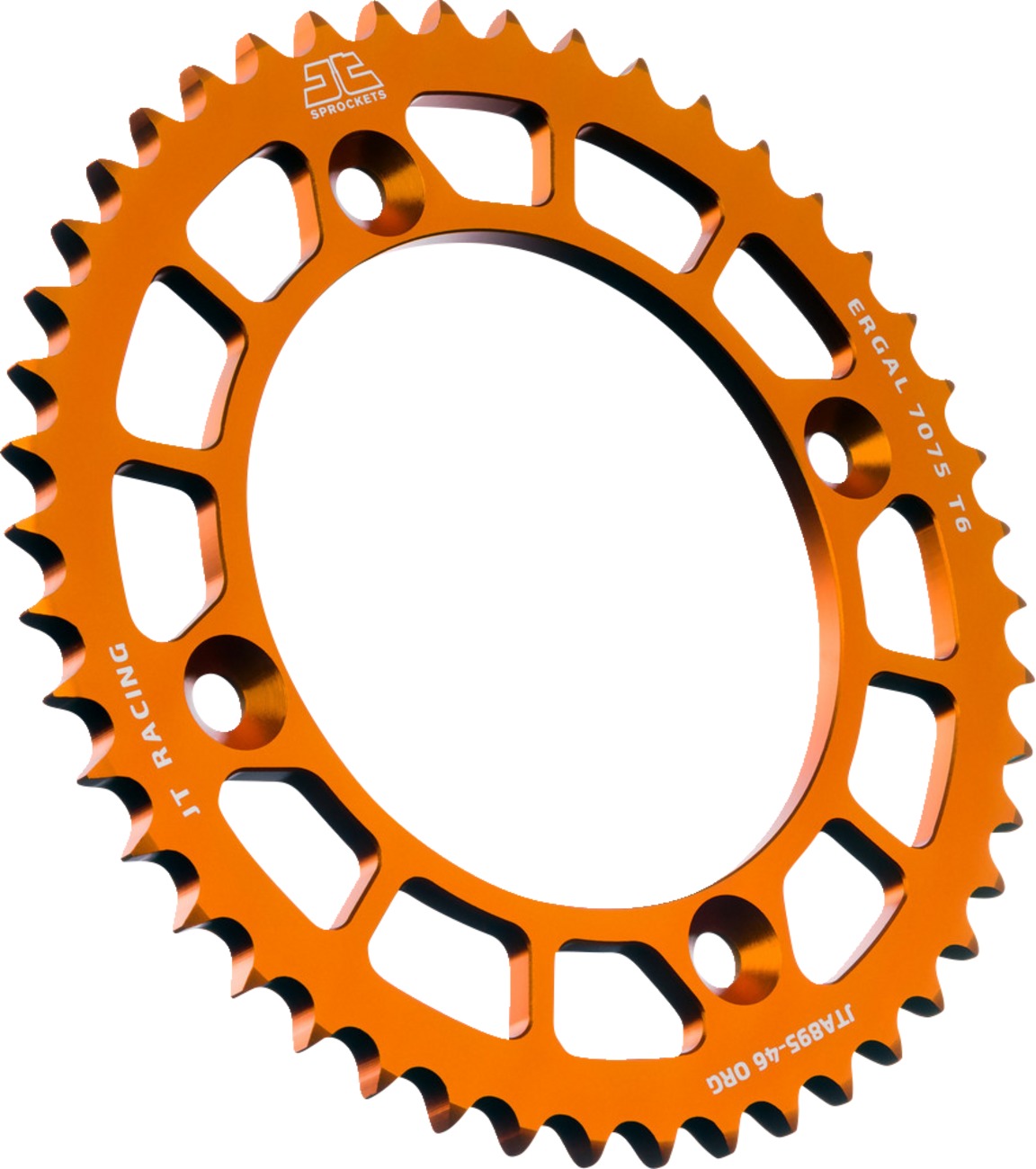 Orange Aluminum Rear Sprocket - 46 Teeth 428 Pitch - For 04-23 KTM 85 - Click Image to Close