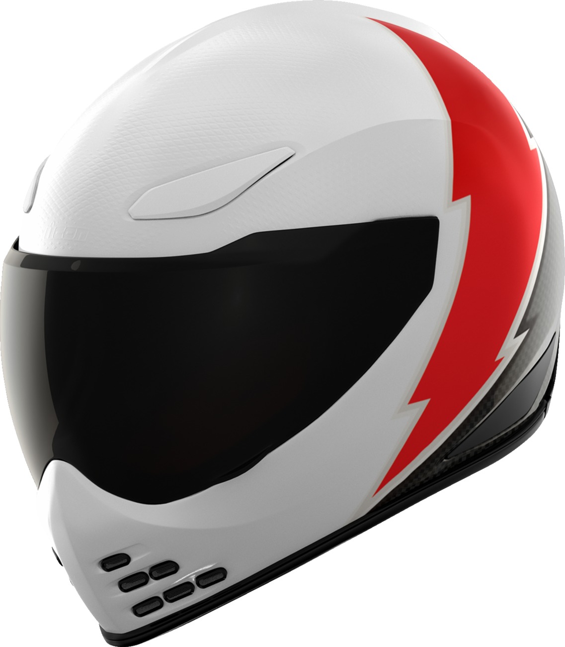 ICON Domain Slabtown Helmet 3XL White Red Full Face Unisex - Full face helmet 3XL White Red Unisex - Click Image to Close