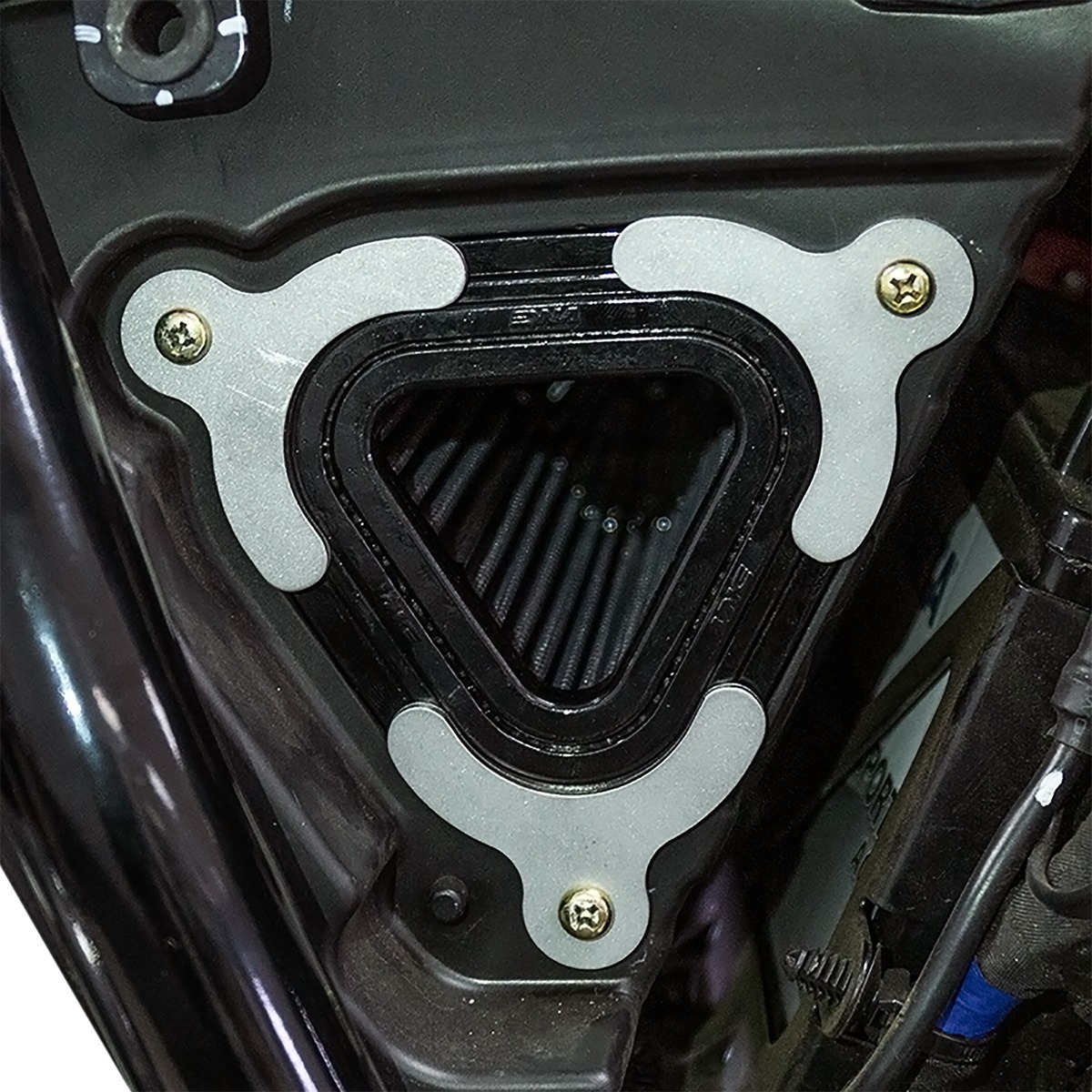 S&S Air Intake Eliminator Plate Kit Silver For Royal Enfield 650 - Click Image to Close