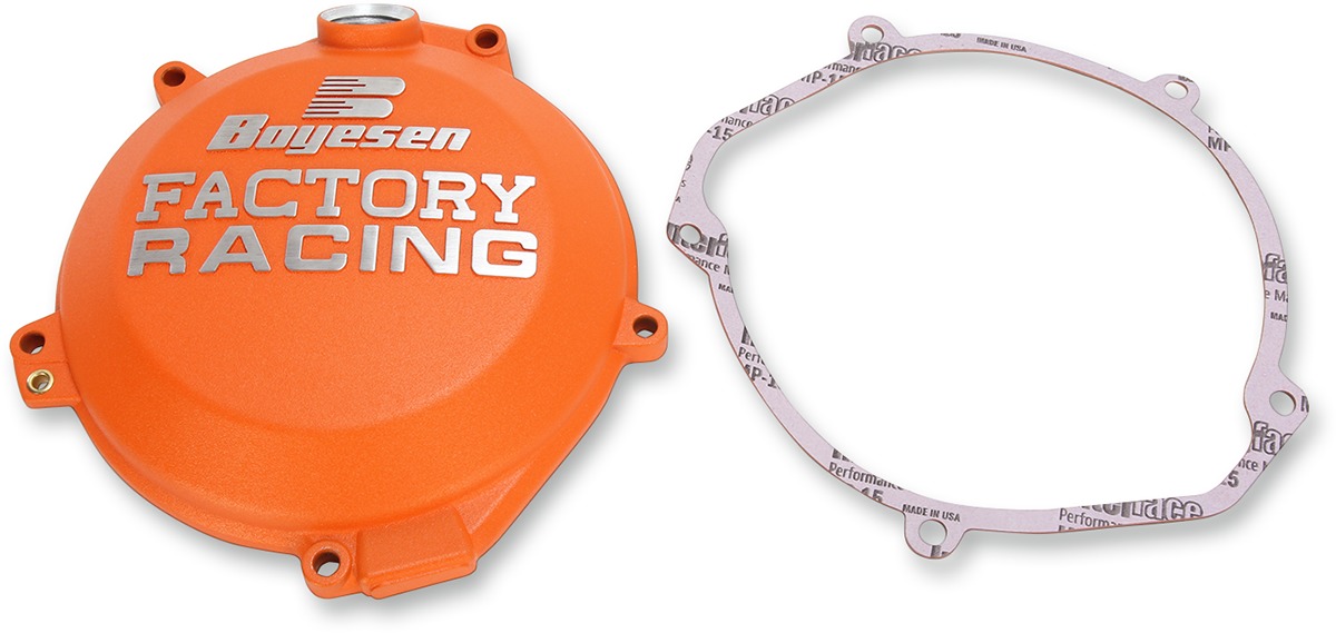 Factory Racing Clutch Cover Orange - For 16-18 Husqv KTM 250/350 - Click Image to Close