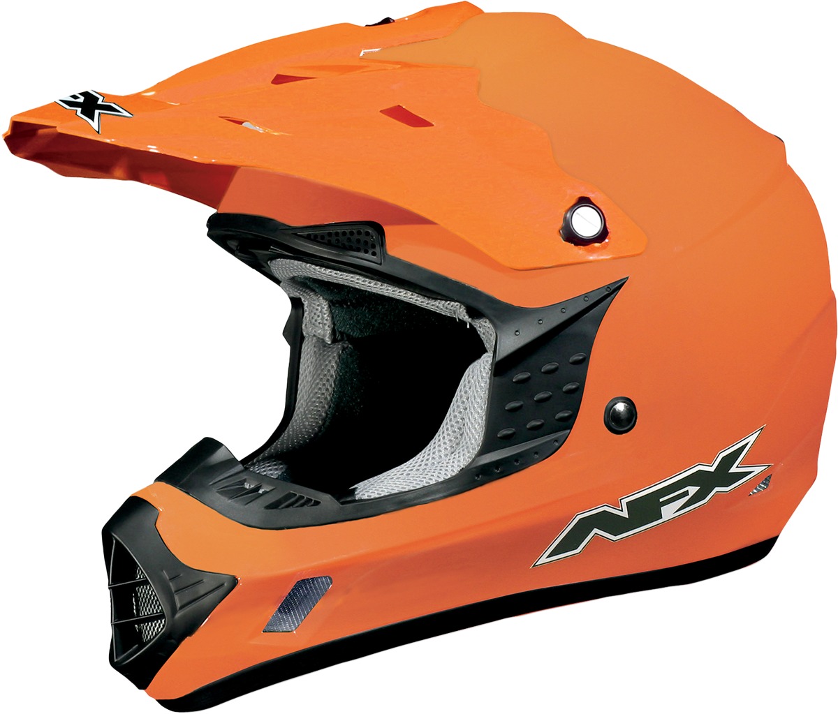 FX-17 Full Face Offroad Helmet Gloss Orange Medium - Click Image to Close
