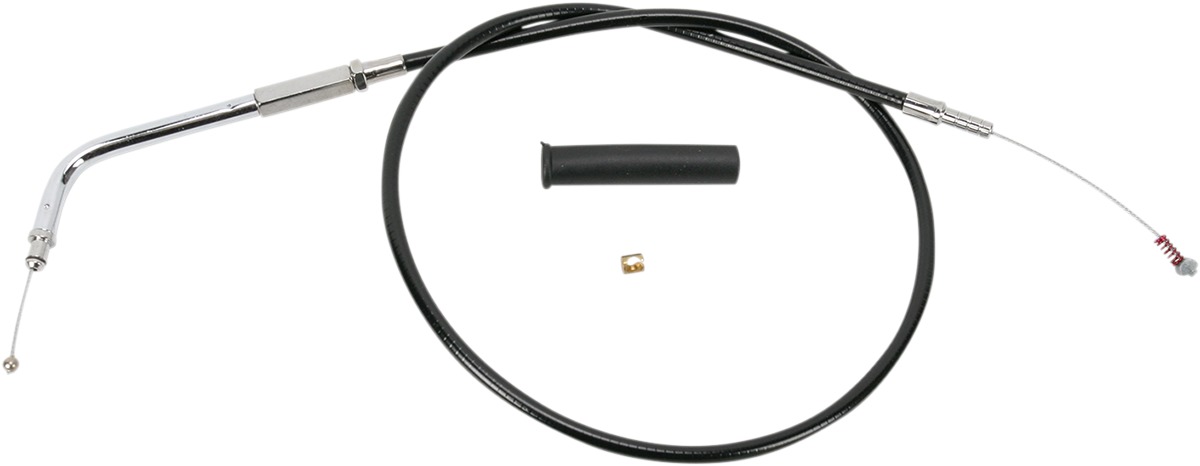 Drag Specialties Black Vinyl Idle Cable 36-3/4in For Harley-Davidson - Click Image to Close