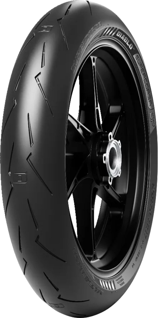 Pirelli Diablo Supercorsa V4 110/70ZR17 Front Motorcycle Tire - High-performance front tire for 17" sport bikes - Click Image to Close