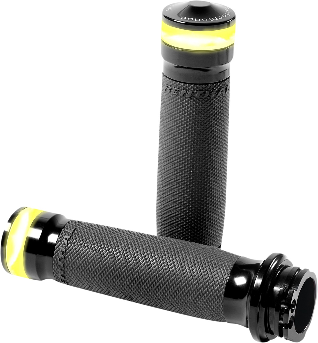 Contour LED Handle Grip Set Black Anodized Cable Throttle by PM - Click Image to Close