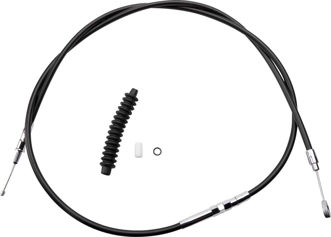 Drag Specialties High-Efficiency Black Vinyl Clutch Cable For Harley-Davidson - Click Image to Close