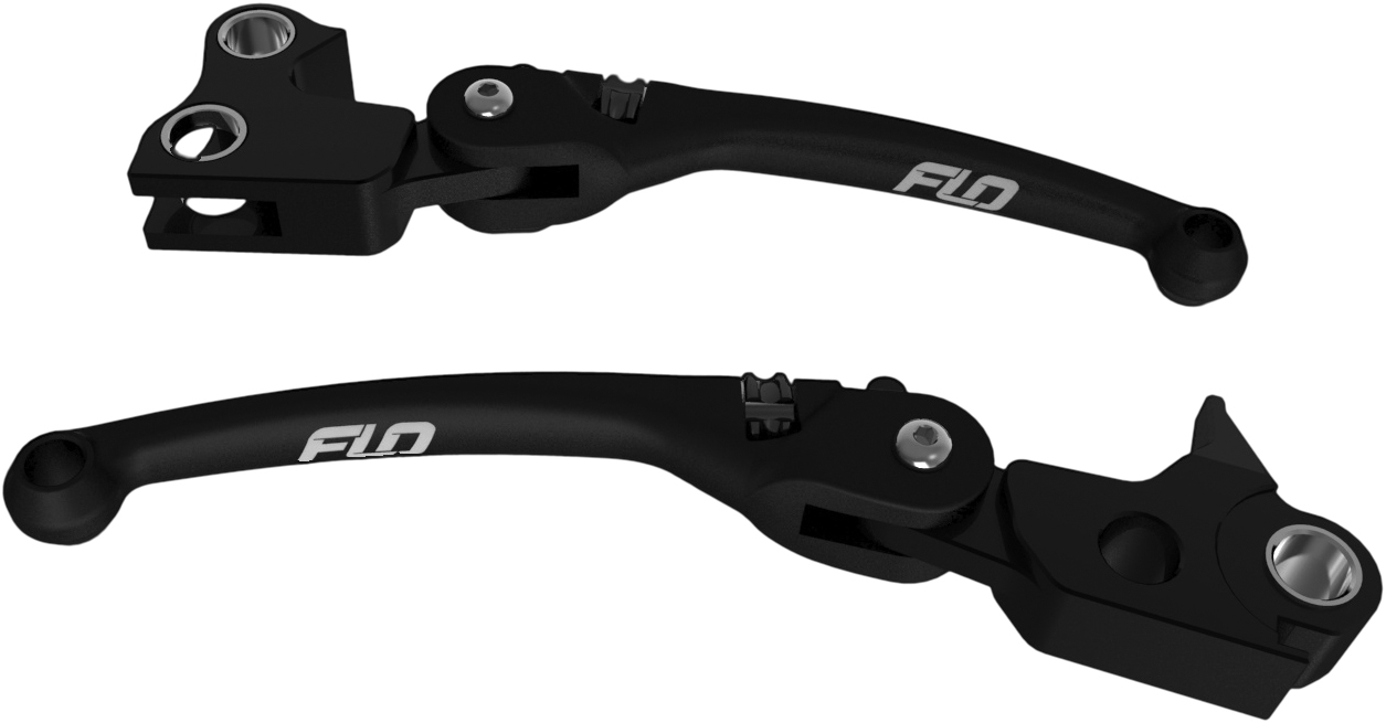FLO Motorsports MX Style Adjustable Lever Set Black For Harley 96-17 FXD - Adjustable black lever set For Harley 96-17 FXD - Click Image to Close