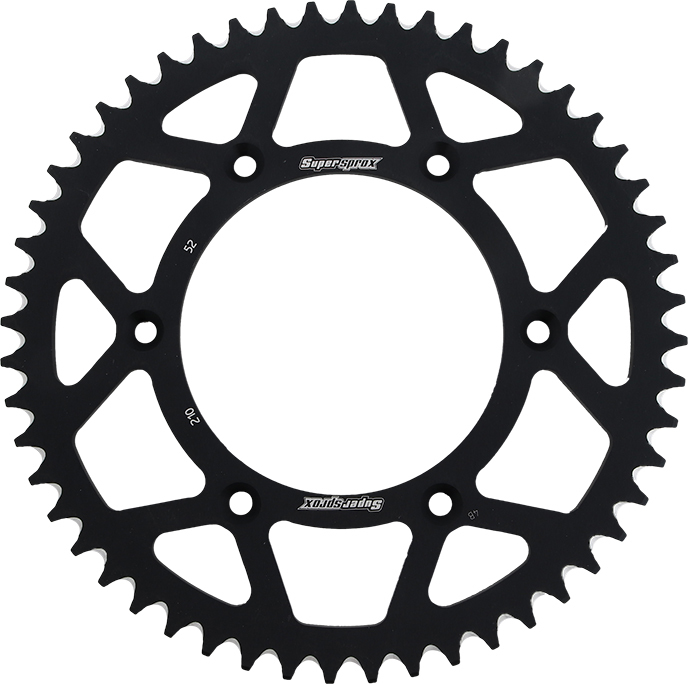 Supersprox 52T Aluminum Rear Sprocket Black Fits Honda - Click Image to Close