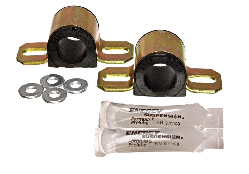 Energy Suspension 24mm Front Sway Bar Bushings Black Fits 86-91 Mazda RX7 - Click Image to Close