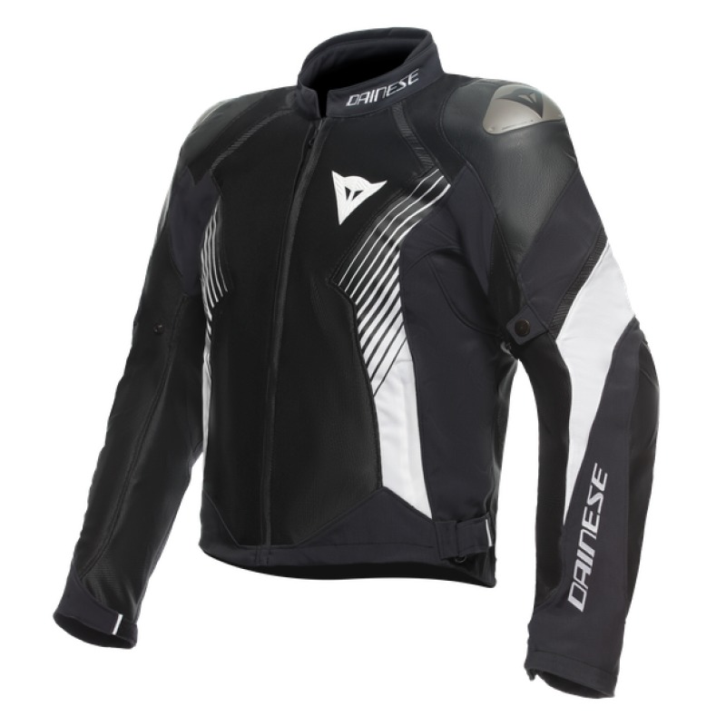 Dainese Super Rider 2 Absoluteshell Jacket Black/White Size 58 - Textile motorcycle jacket, Black/White, Size 58 - Click Image to Close