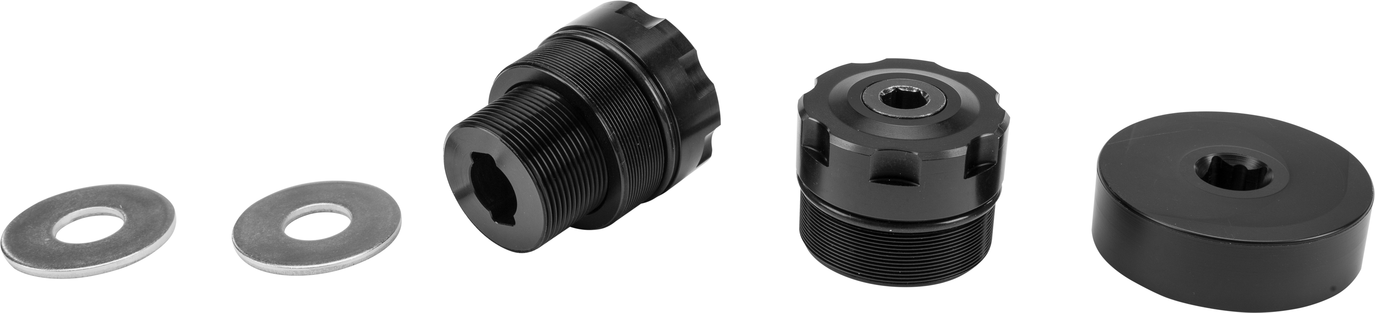 Billet Preload Adjuster Black 49mm - For 06-17 Harley Dyna - Click Image to Close