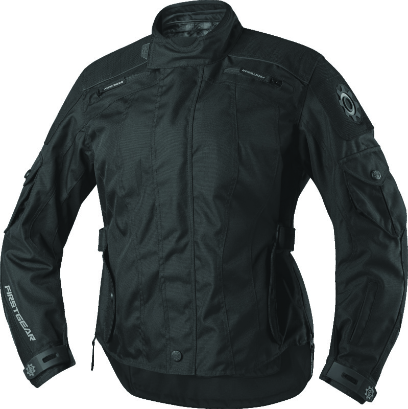 First Gear Voyage Jkt Blk/Gry Wlg - Click Image to Close
