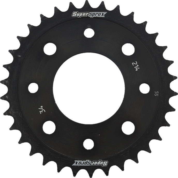 Steel Rear Sprocket 34T - Black - For 14-20 Honda MSX125 Grom - Click Image to Close
