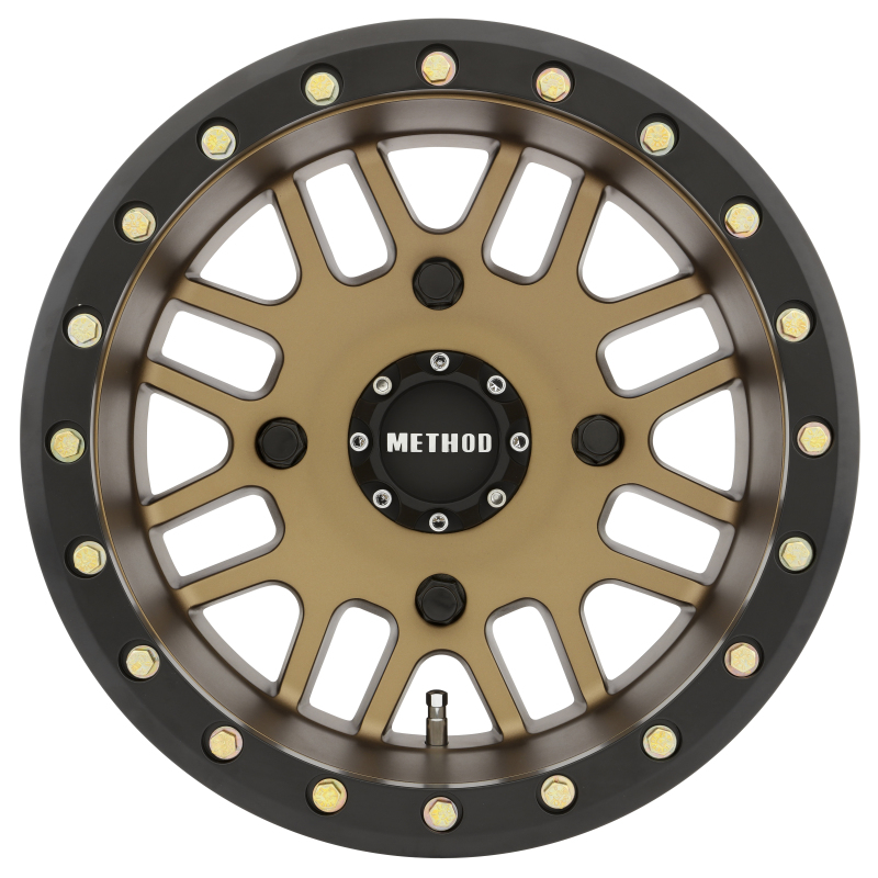 MR406 UTV Beadlock 14x8 4+4/-2mm 4x156 132mm CB Bronze w/MT Black Ring Wheel - Click Image to Close