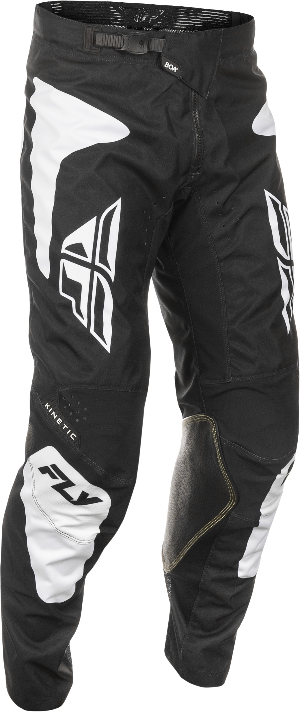 Fly Racing Kinetic Sym Pants Black/White Size 28 Offroad - Offroad riding pants in Black/White, Size 28 - Click Image to Close