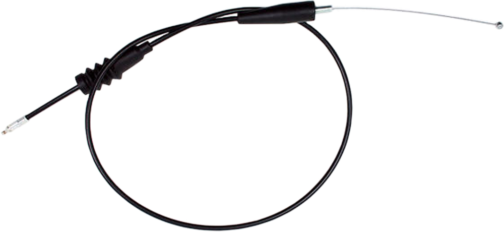 Black Vinyl Throttle Cable - Kawasaki KX125/250 - Click Image to Close