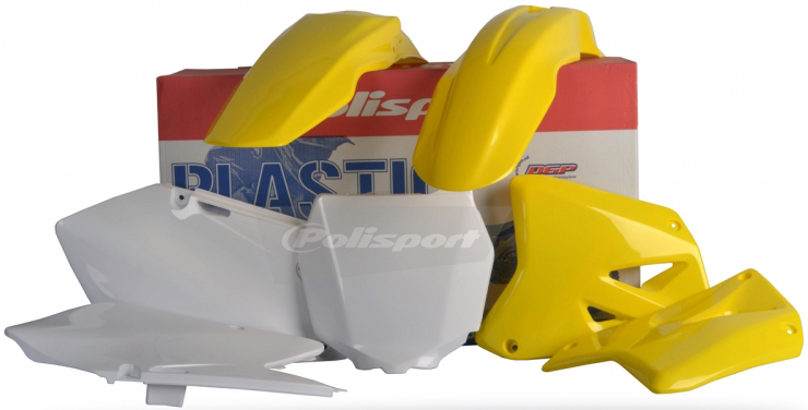 Plastic Kit - Original Yellow - For 01-08 Suzuki RM250 RM125 - Click Image to Close
