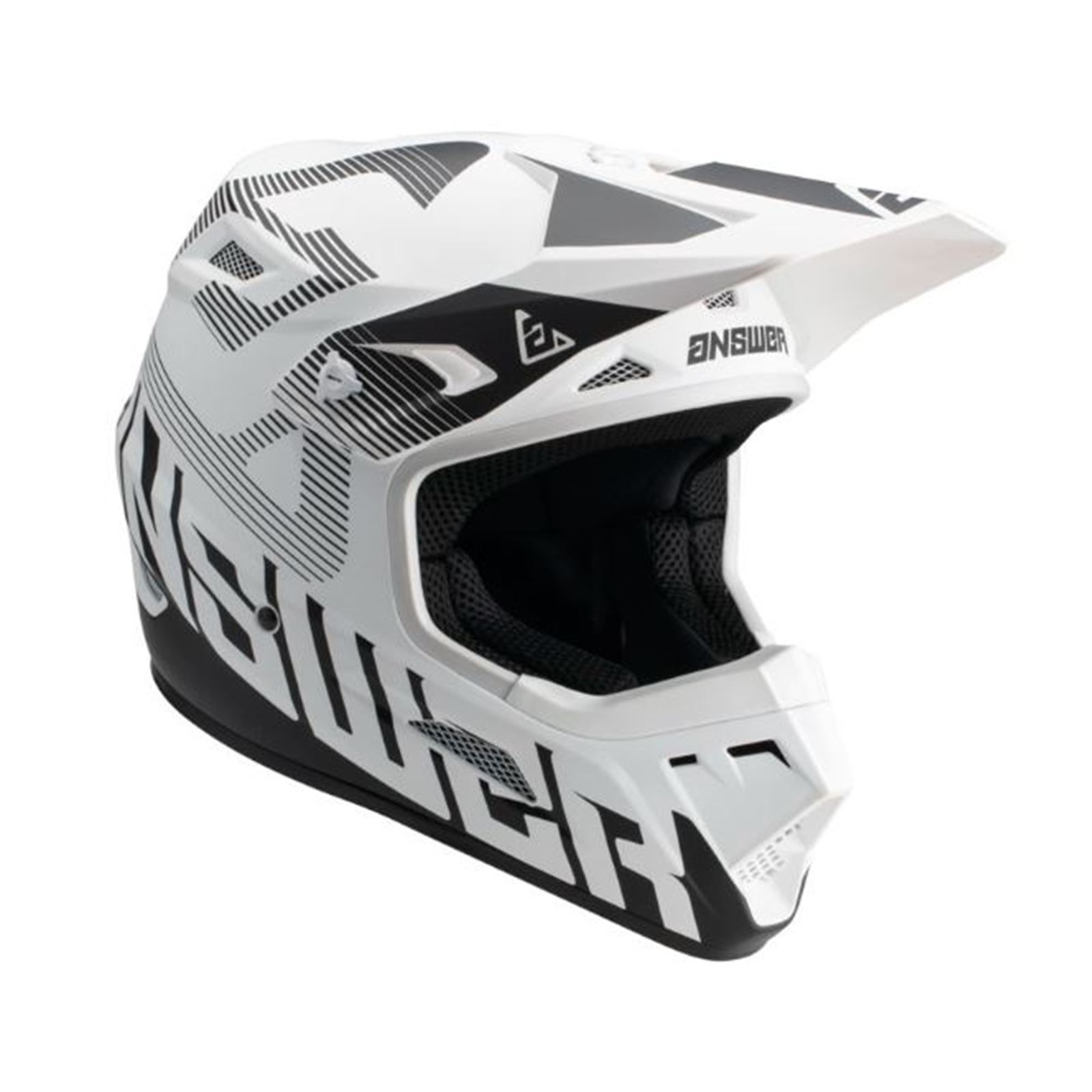 AR1 V2 Bold Helmet White/Black Youth - Small - Click Image to Close