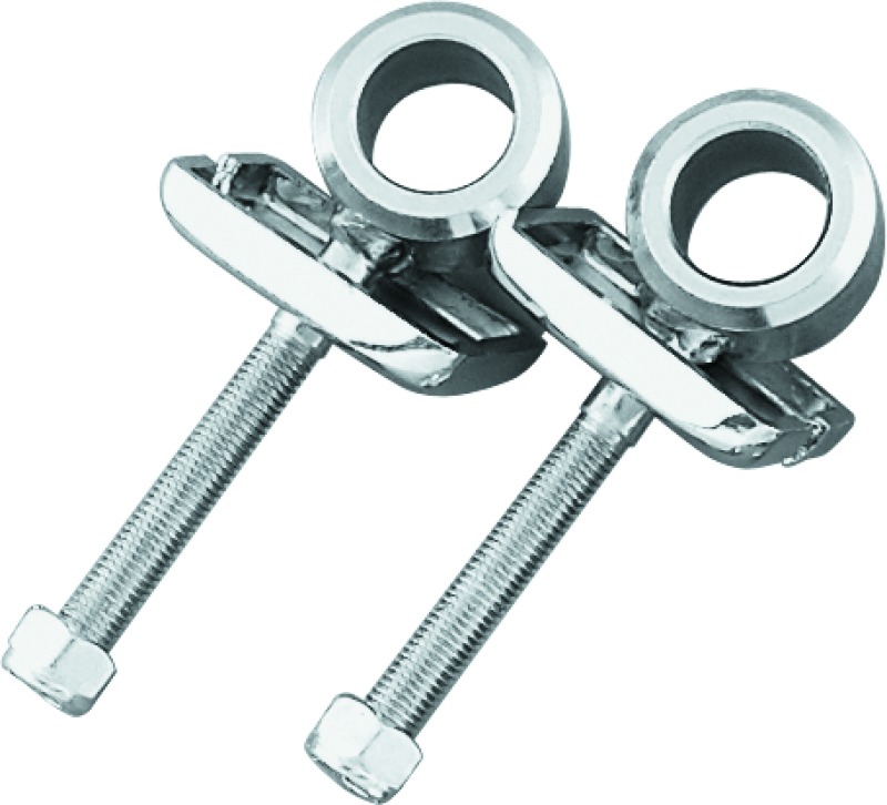 Bikers Choice Axle Adjusters Chrome For 79-99 XL 73-86 FL FX 82-94 FXR 80-83 FLT - Click Image to Close