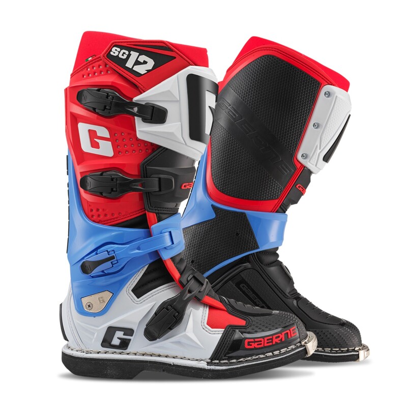 Gaerne SG12 Motocross Boot Realm Size 12 - Premium off-road boot with dual-stage pivot - Click Image to Close
