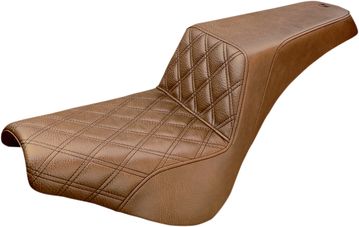 Step-Up Front Lattice Stitch 2-Up Seat Brown - For 18-20 FXBB - Click Image to Close