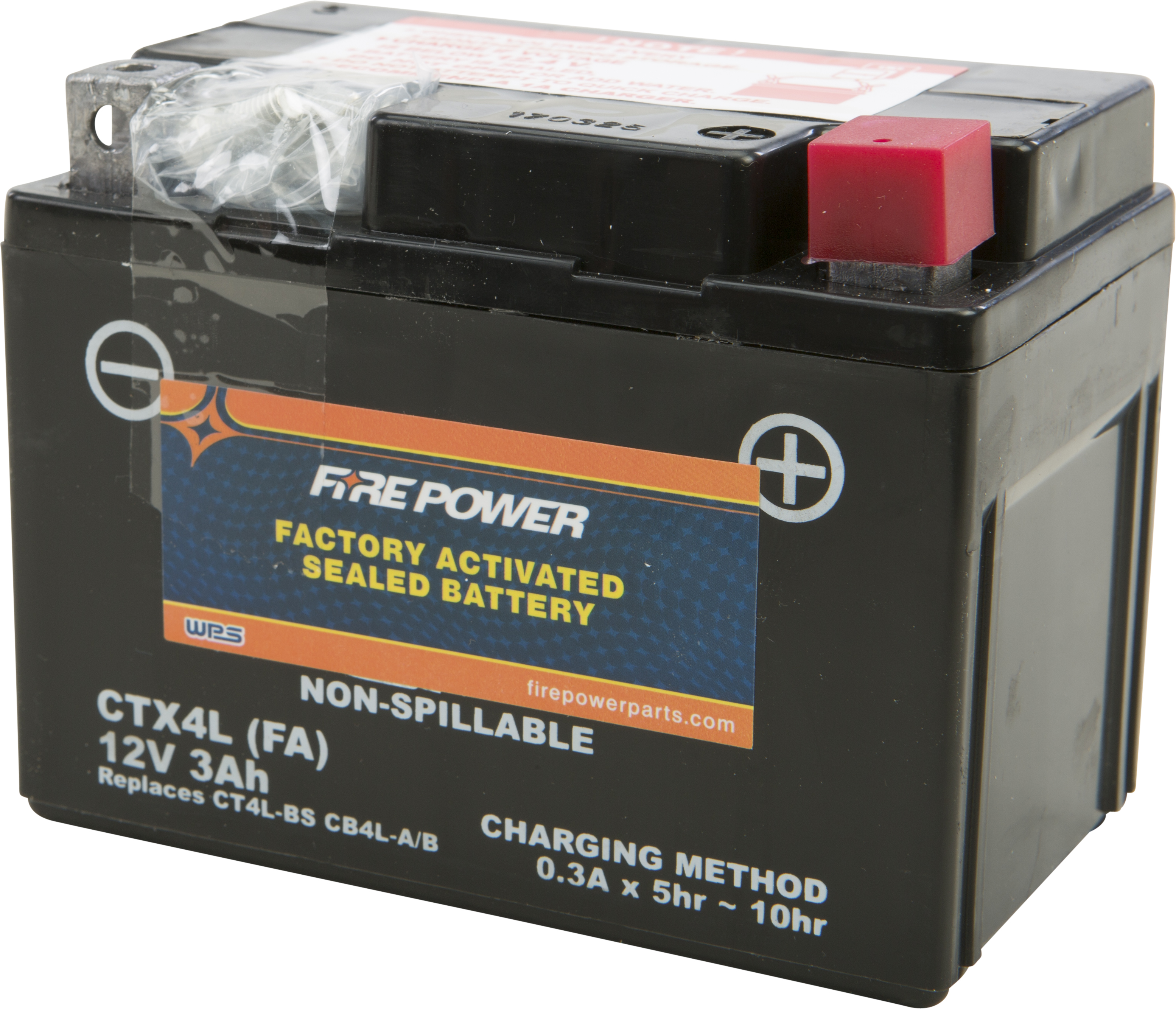 Factory Activated Sealed Battery - Replaces YTX4L-BS & YT4L-BS - Click Image to Close