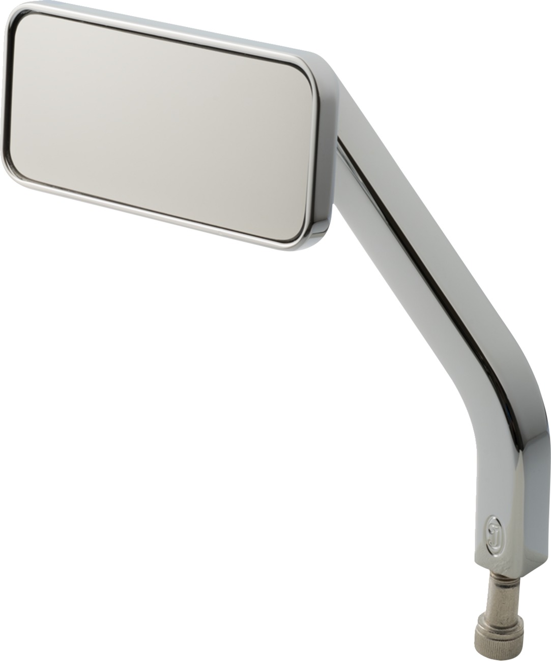 Joker Machine No. 1 Rectangle Mirror Chrome Left Side - Chrome left rectangle mirror For Harley Davidson - Click Image to Close