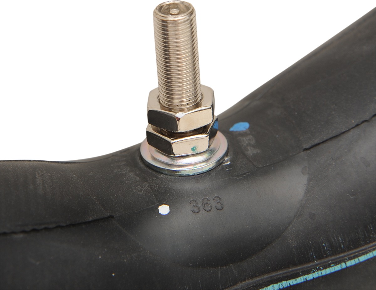 Heavy Duty Inner Tube - 100/90-19 - TR-4 Threaded Center Metal Valve Stem - Click Image to Close