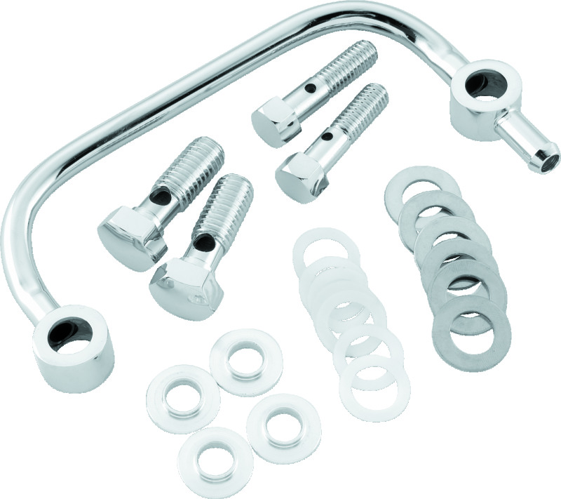 Bikers Choice Chrome Head Breather Kit For 96-06 Harley Big Twin - Breather kit for 96-06 Harley Big Twin models - Click Image to Close