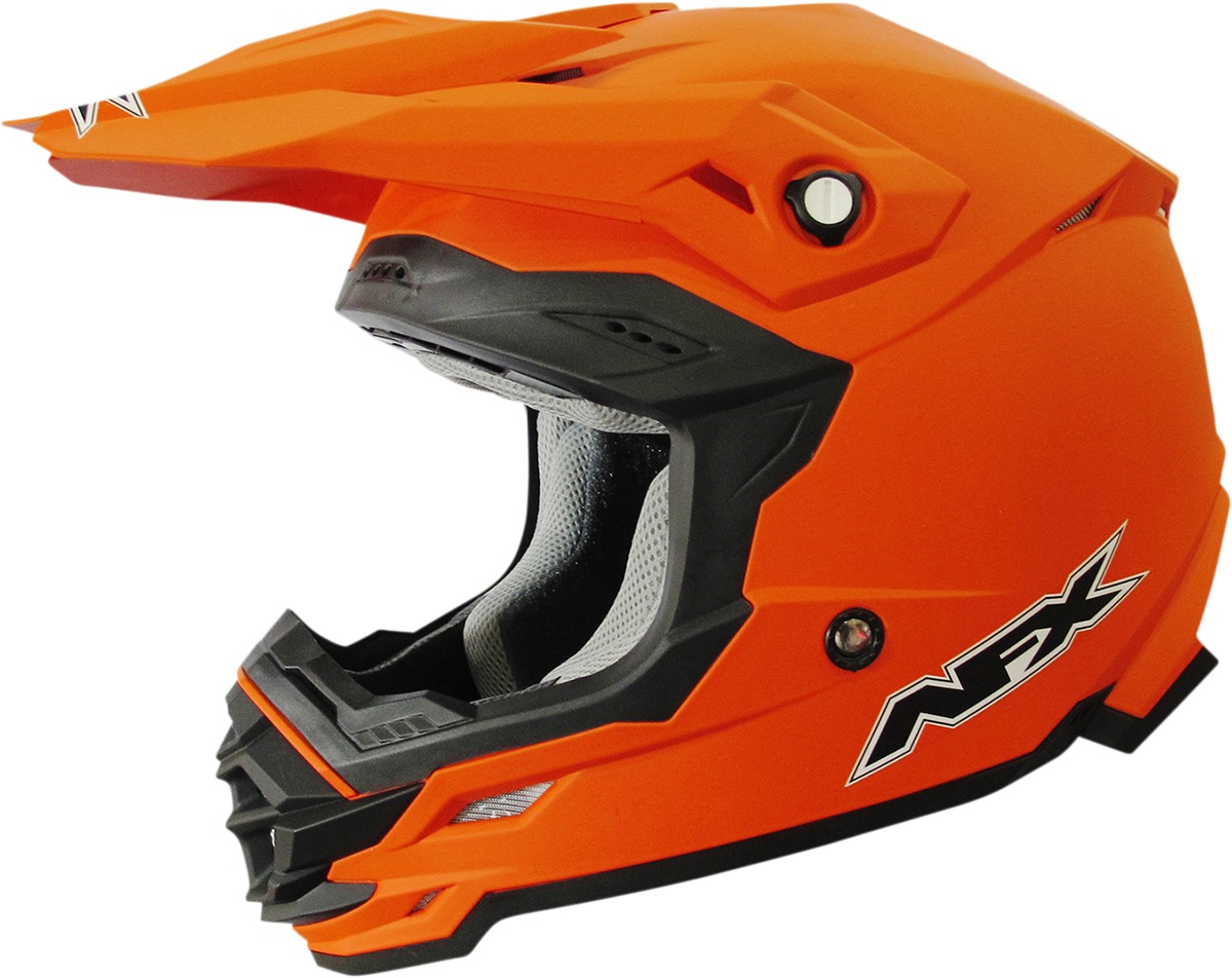FX-19R Full Face Offroad Helmet Matte Orange X-Large - Click Image to Close
