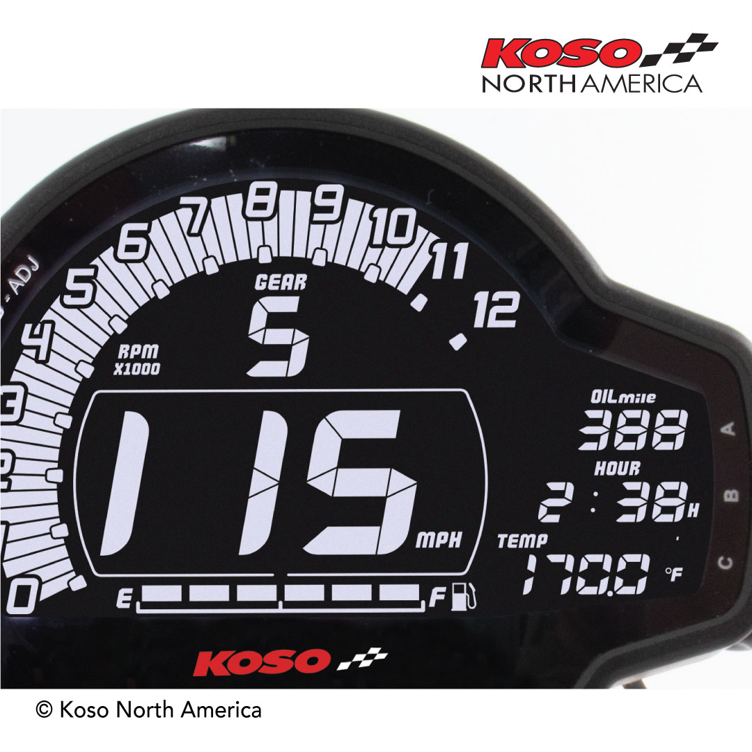 MS-01 Universal Multifunction Gauge - w/ Speedometer, Tachometer, & More - Click Image to Close