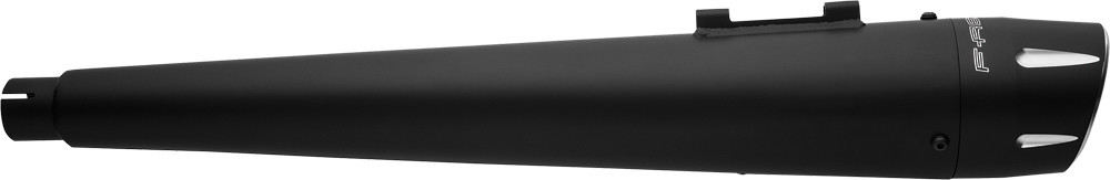 Combat 4.5" Black Dual Slip On Exhaust Sculpted Tip - For 17-21 Harley Touring - Click Image to Close