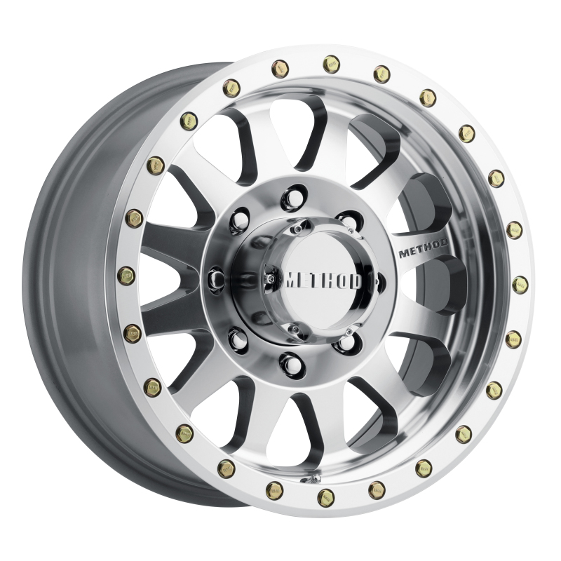 MR304 Double Standard 20x10 -18mm 8x170 130.81mm CB Machined/Clear Coat Wheel - Click Image to Close