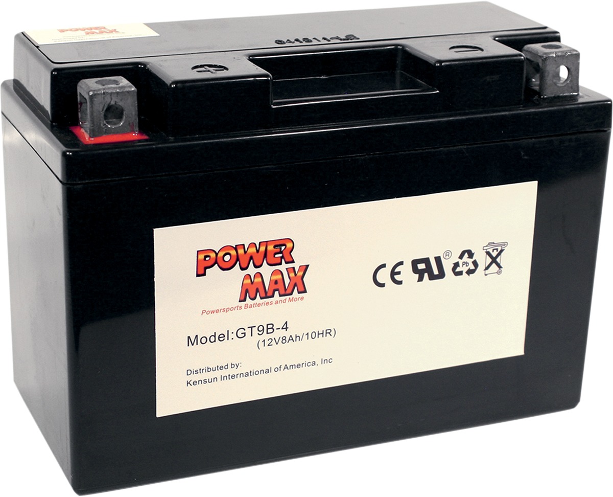 Sealed Heavy Duty Factory Activated Battery - Replaces YT9B-4 - Click Image to Close