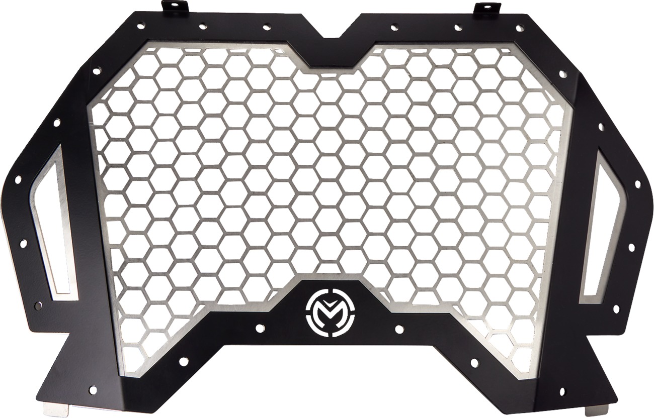 Moose Offroad Front Grille Black For Polaris RZR XP 1000, Turbo S - Front aluminum grille For Polaris RZR XP 1000, Turbo S - Click Image to Close