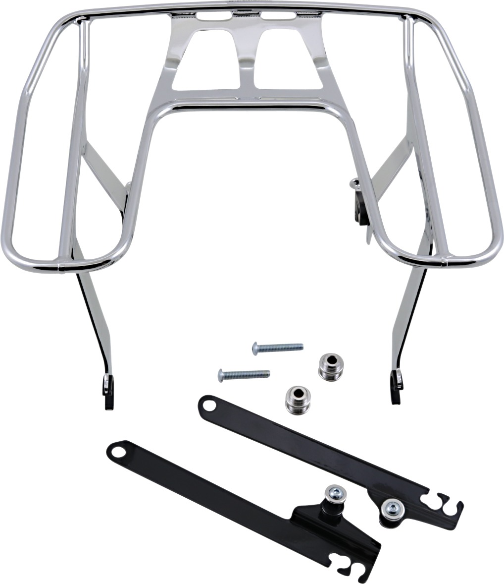 Cobra BA Wrap Around Rack Chrome Fits Harley-Davidson - Click Image to Close