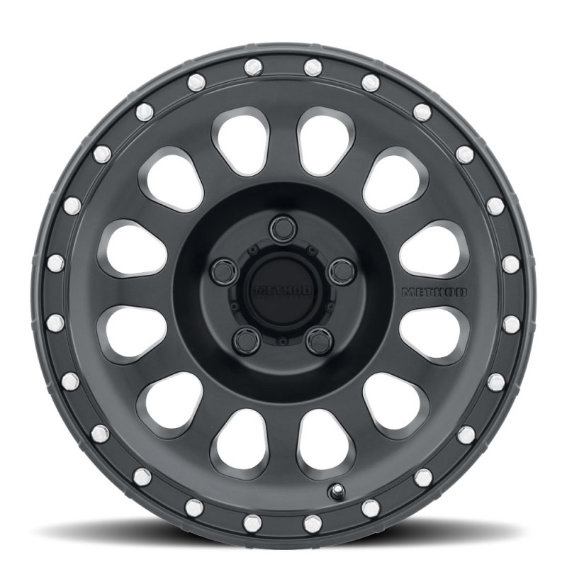 MR315 17x9 -12mm Offset 5x5 71.5mm CB Matte Black Wheel - Click Image to Close