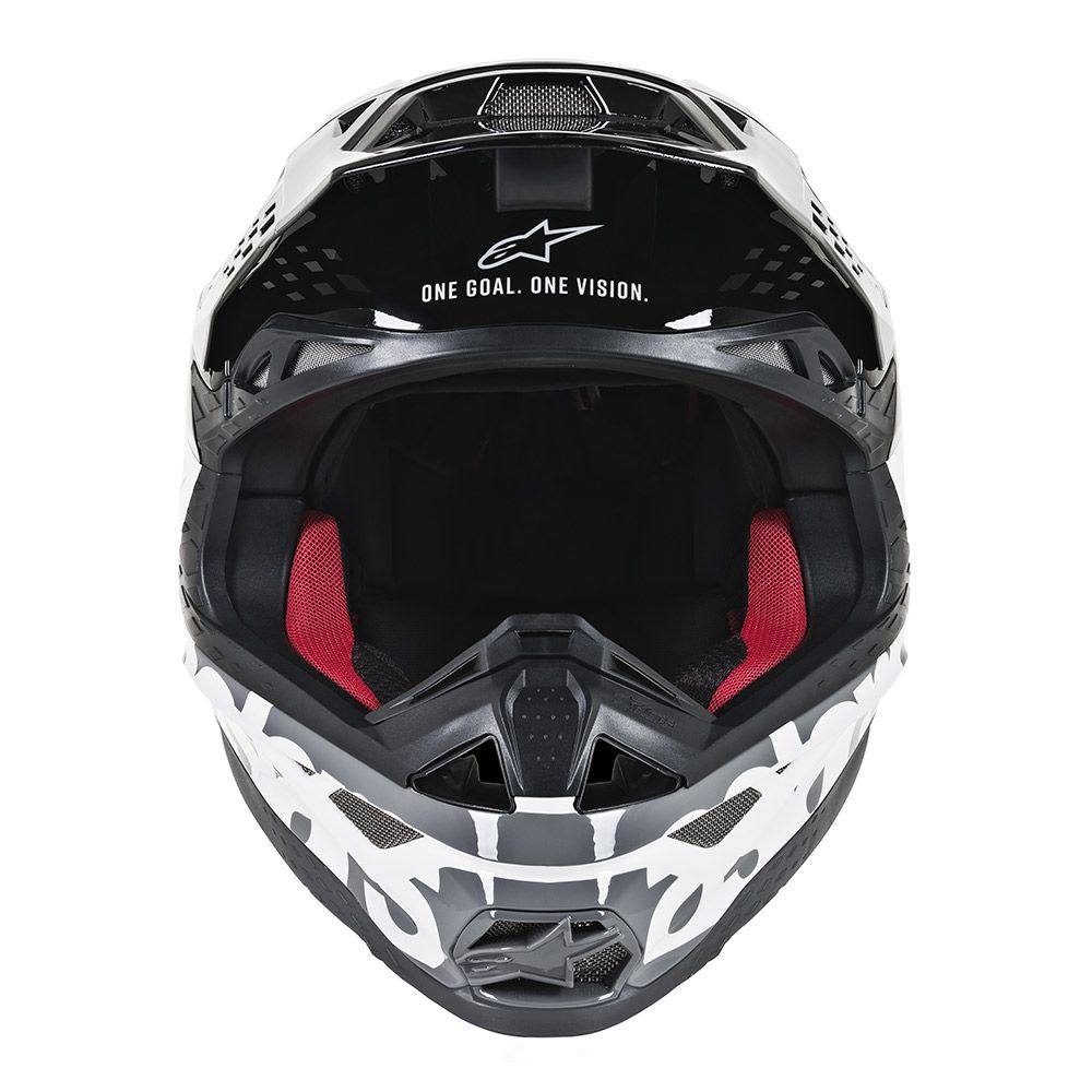 Supertech S-M8 Radium Helmet Gloss White/Black X-Small - Click Image to Close