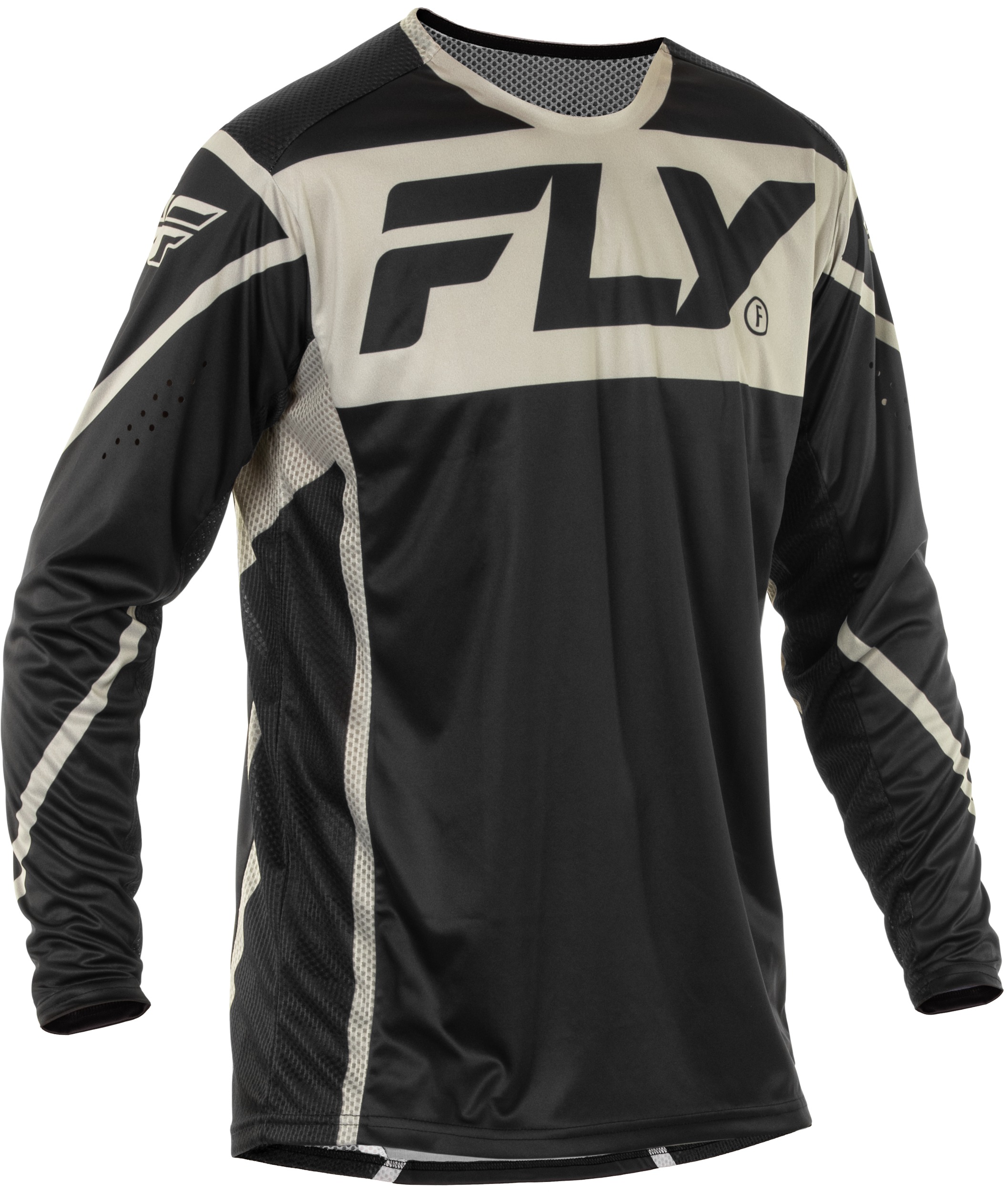 Fly Racing Lite Jersey Black/Grey Large Offroad - Black/Grey Large offroad jersey by Fly Racing - Click Image to Close