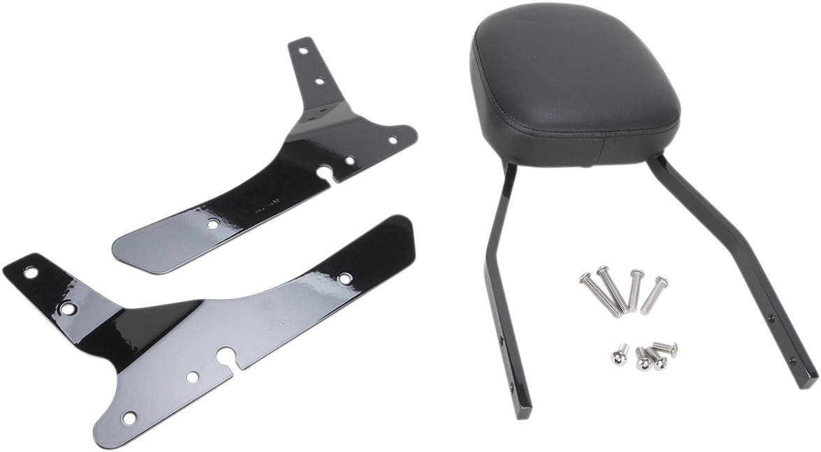 Standard Square 17" Sissy Bar - Black - For 04-18 Harley XL Sportster - Click Image to Close