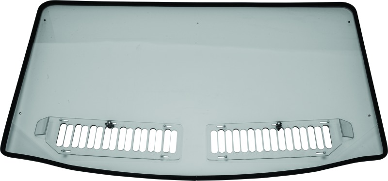 QuadBoss Full Vented Windshield Clear Fits 15-18 Polaris Ranger 570 Full-Size - Click Image to Close