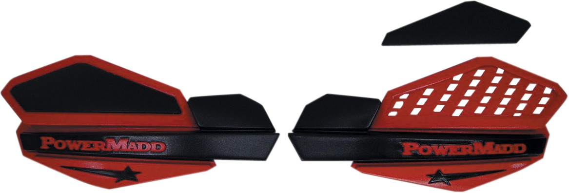 Star Series Handguards (Red/Black) - Guards ONLY, Use mounts 34252 or 34250 - Click Image to Close