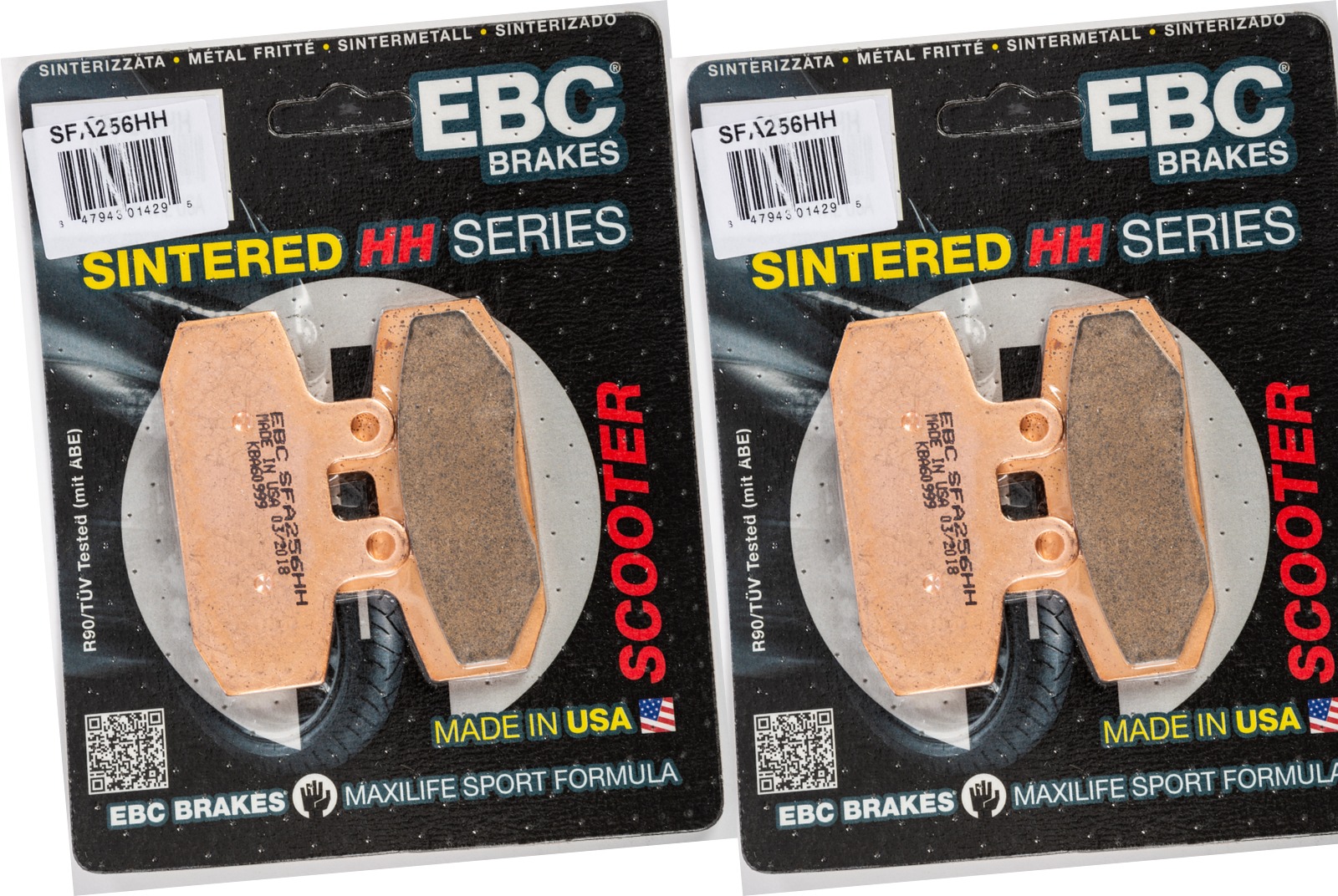 Sintered Double-H Brake Pads Front Set - Click Image to Close