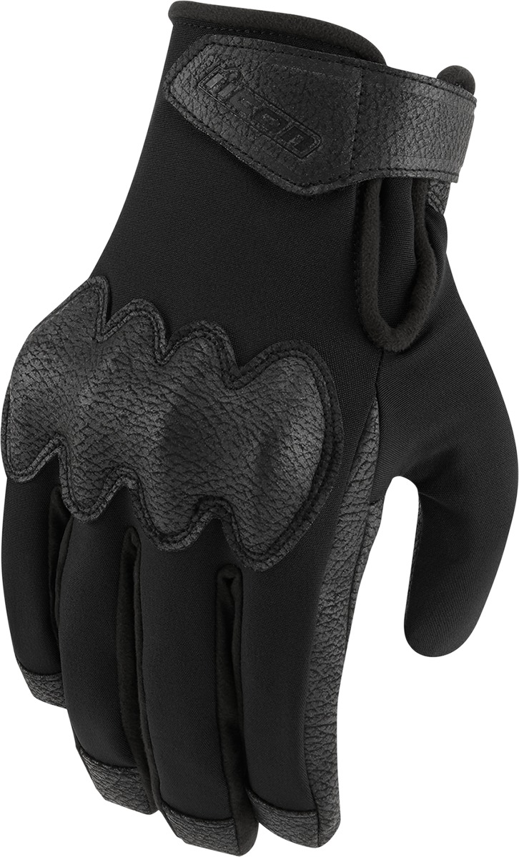ICON PDX3 Gloves Black Large Men's Waterproof Sport Riding - Waterproof sport gloves for men, large, black - Click Image to Close